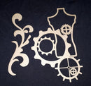 Chipboard Mannequin with Cogs and Flourish