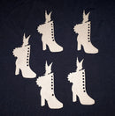Chipboard Decorative Boots with Butterfly