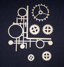 Chipboard Circle Corner and Cogs