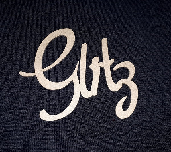 Chipboard Word Glitz