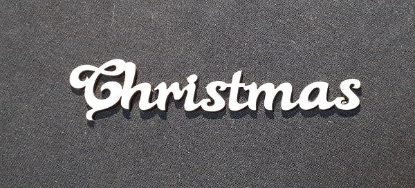 Chipboard Word Christmas