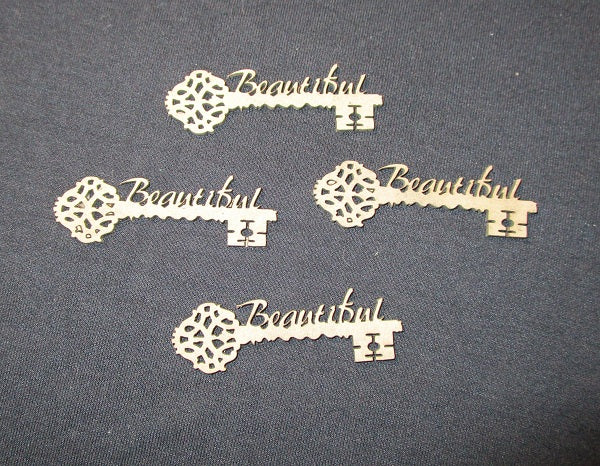 Chipboard Word Keys with Word Beautiful.