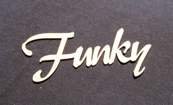 Chipboard Word Funky