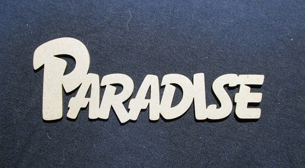 Chipboard Word Paradise