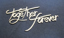 Chipboard Word Together Forever