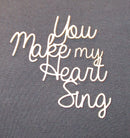 Chipboard Word You Make My Heart Sing