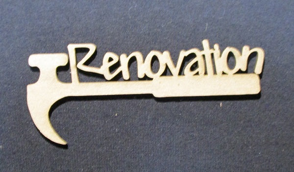 Chipboard Word Renovations with Hammer