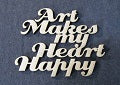 Chipboard Chipboard Word Art Makes My Heart Happy