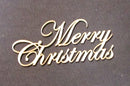 Chipboard Christmas Word Merry Christmas Small