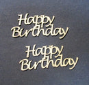 Chipboard Word Happy Birthday