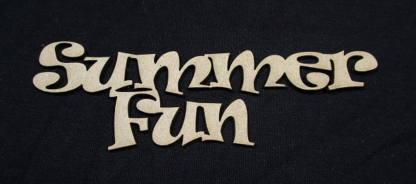 Chipboard Word Summer Fun