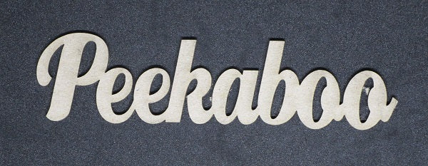 Chipboard Word Peekaboo