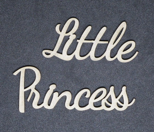 Chipboard Word Little Princess