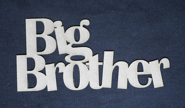 Chipboard Word Big Brother