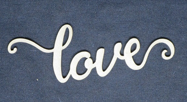 Chipboard Word Love