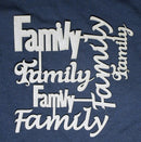 Chipboard Word Set Family 6 Different Words