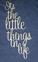 Chipboard Word It’s the Little Things in Life