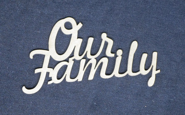 Chipboard Word Our Family