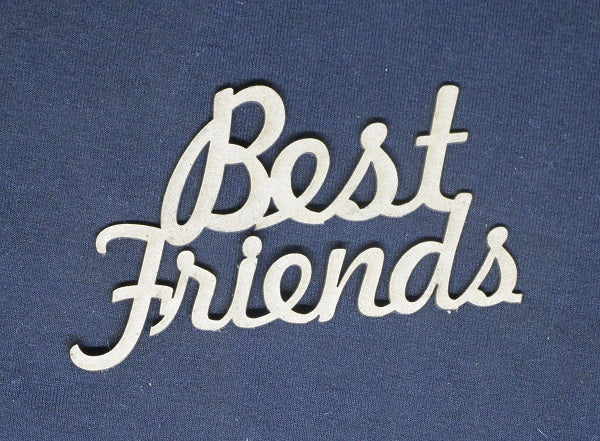 Chipboard Word Best Friends