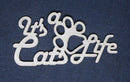 Chipboard Word It’s a Cats Life (Paw Print)