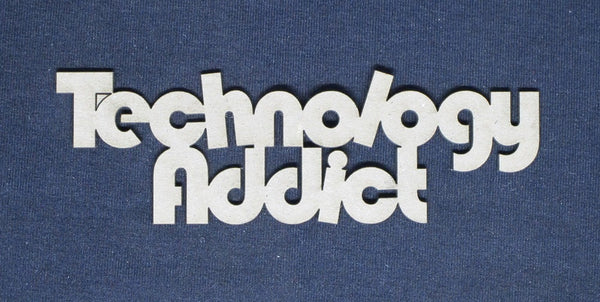 Chipboard Word Technology Addict