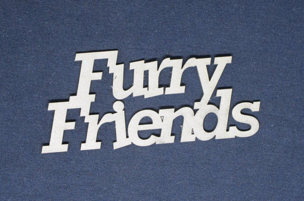 Chipboard Word Flurry Friends