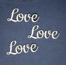 Chipboard Word Love set of 3