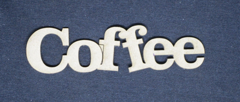Chipboard Word Coffee