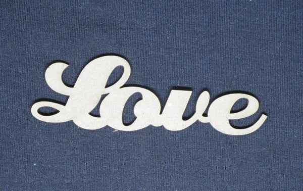 Chipboard Word Love