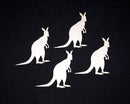 White Cardstock Kangaroo Large