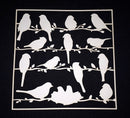 White Cardstock Birds on a Branch