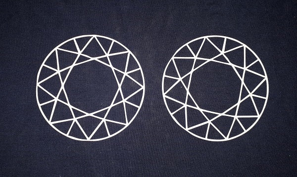 White Cardstock Diamond Circles