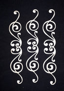 White Cardstock Swirls