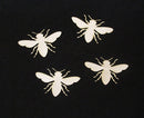 White Mixed Media Cardstock Bees Small