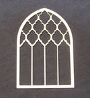 White Mixed Media Cardstock Window Cathedral