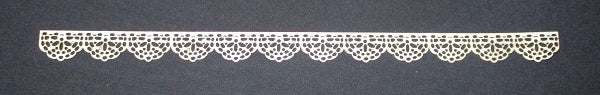 White Mixed Media Cardstock Lace Border Small