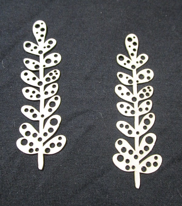 White Mixed Media Cardstock Vine Stems Small