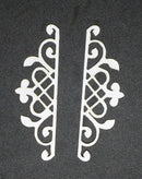 White Mixed Media Cardstock Double Side Flourishes