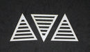 White Mixed Media Cardstock Triangle Lines Small