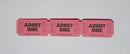 Paper Tickets Admit One Light Pink