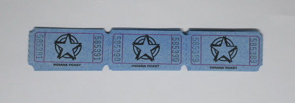 Paper Tickets Star Blue