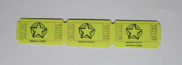 Paper Tickets Star Yellow