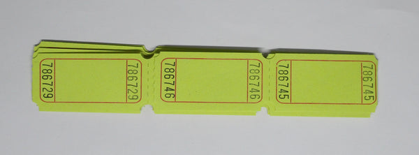 Paper Tickets Blank Yellow