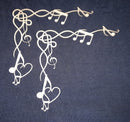 Chipboard Embellishments Music Corners