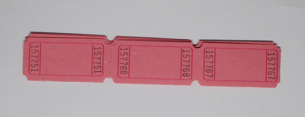 Paper Tickets Blank Light Pink